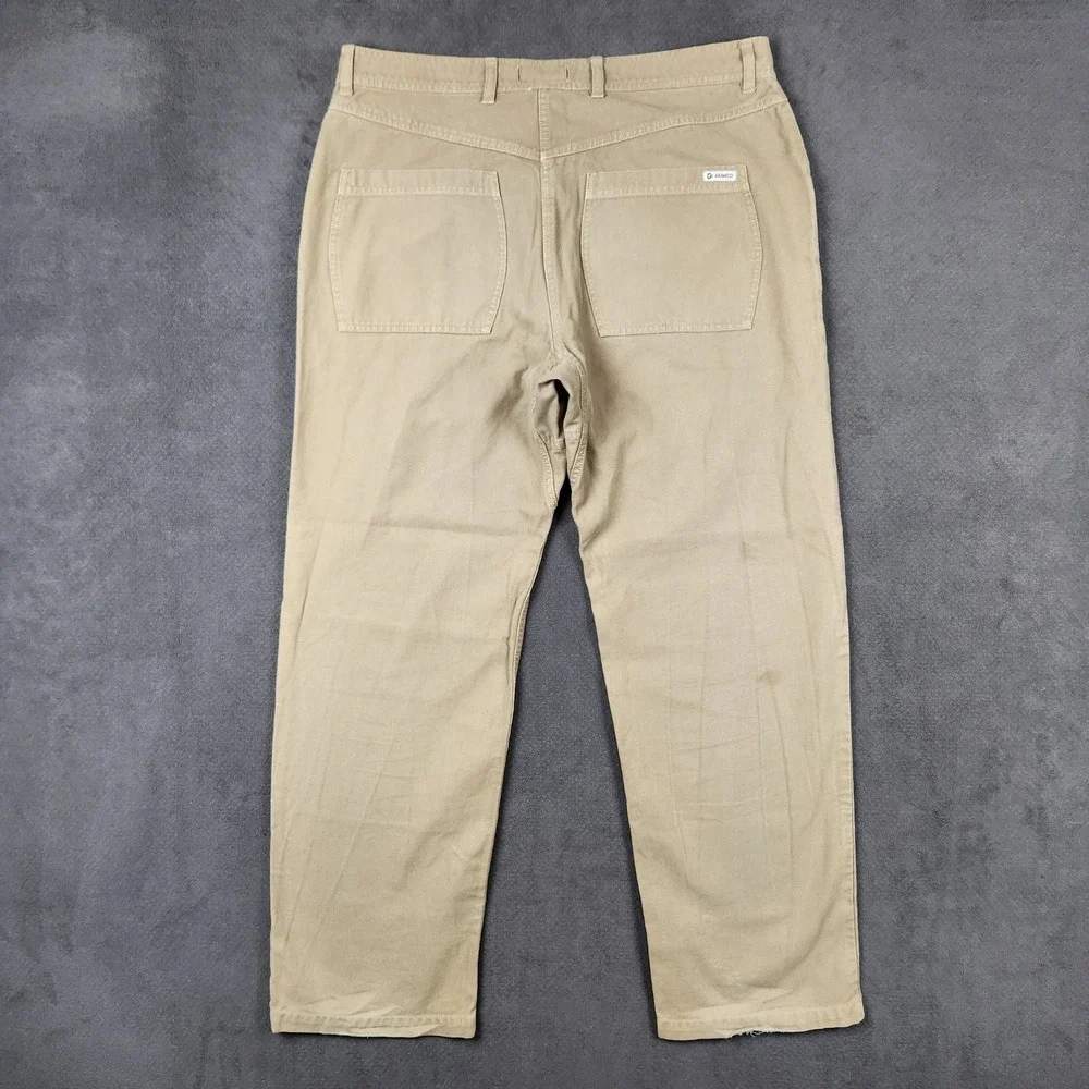 Gramicci G1 Vintage Series Pants Mens 36x32 Khaki Cotton Canvas Climbing No Belt